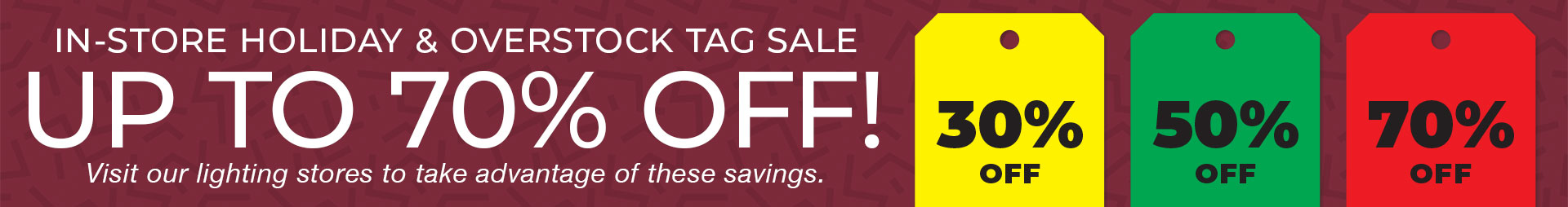 In-Store TAG Sale - Up to 70% Off - Imagine More